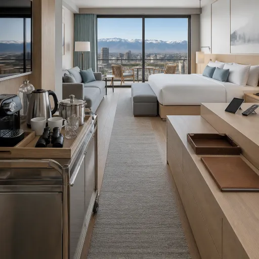 Elevated denver hotel suites for an urban retreat with mountain views